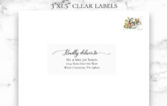 Guest Address Labels - Wedding Address Labels - Clear Address in Clear Printable Address Labels