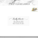 Guest Address Labels   Wedding Address Labels   Clear Address Within Printable Address Labels For Wedding Invitations