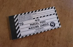 Gummed Labels - Etsy.de pertaining to Gummed Parcel Label