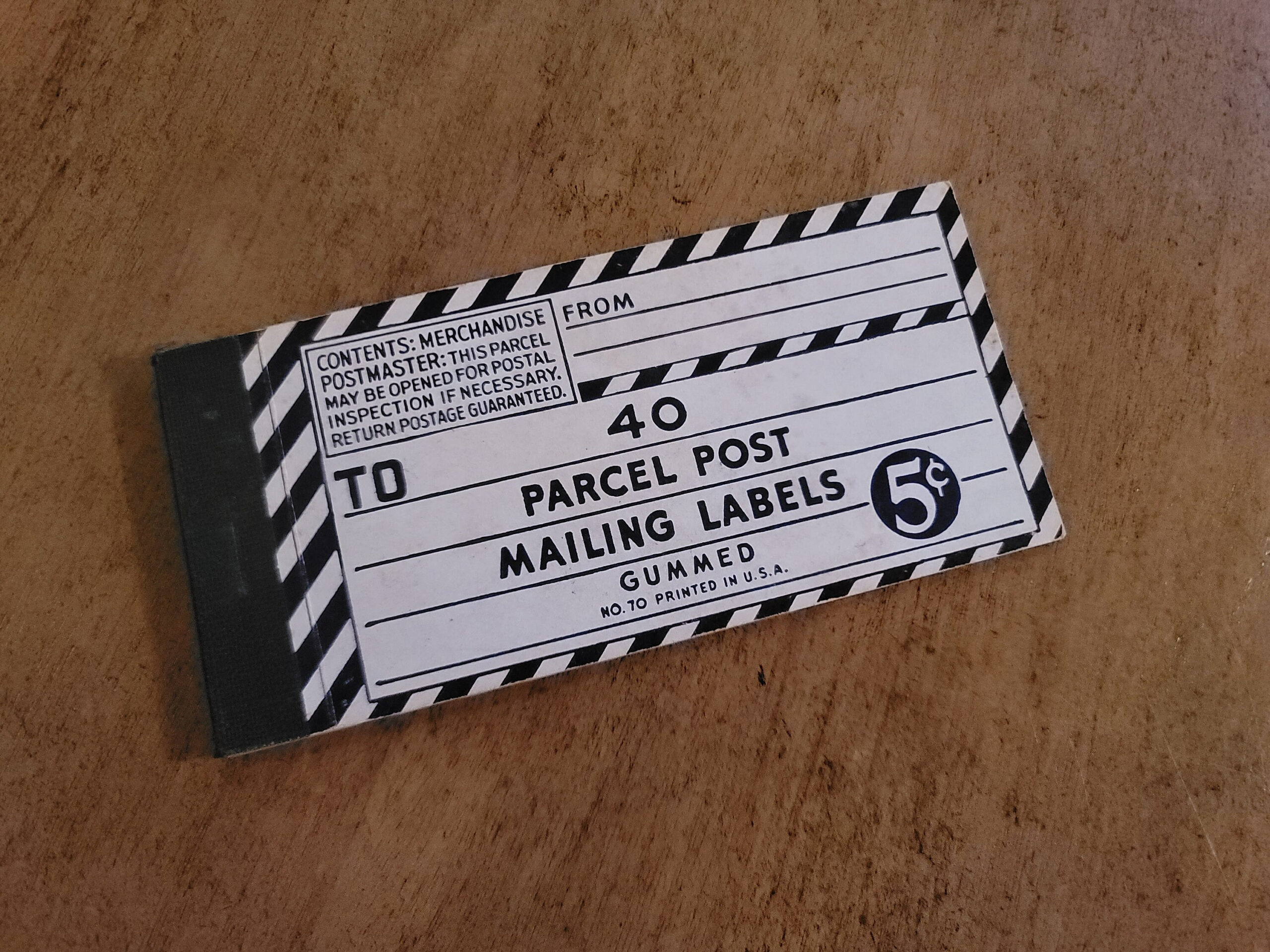 Gummed Labels - Etsy.de pertaining to Gummed Parcel Label