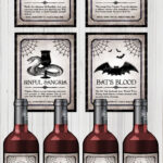 Halloween 2 Liter Shocktails Bottle Labels Printable With Regard To Free Printable Halloween Wine Bottle Labels