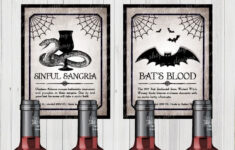Halloween 2-Liter Shocktails Bottle Labels Printable with regard to Free Printable Halloween Wine Bottle Labels