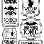 Halloween Bottle Labels   Free Printables   Potions Labels With Regard To Free Printable Poison Labels