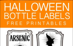 Halloween Bottle Labels - Free Printables - Potions Labels with regard to Printable Bottle Labels For Halloween