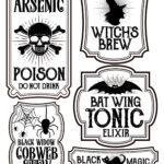Halloween Bottle Labels   Free Printables Within Printable Poison Bottle Labels