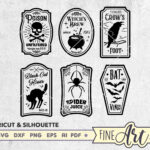 Halloween Potion Labels Svg Bundle: Witches Brew, Apothecary (Cut With Regard To Witches Brew Printable Labels