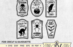 Halloween Potion Labels Svg Bundle: Witches Brew, Apothecary (Cut with regard to Witches Brew Printable Labels
