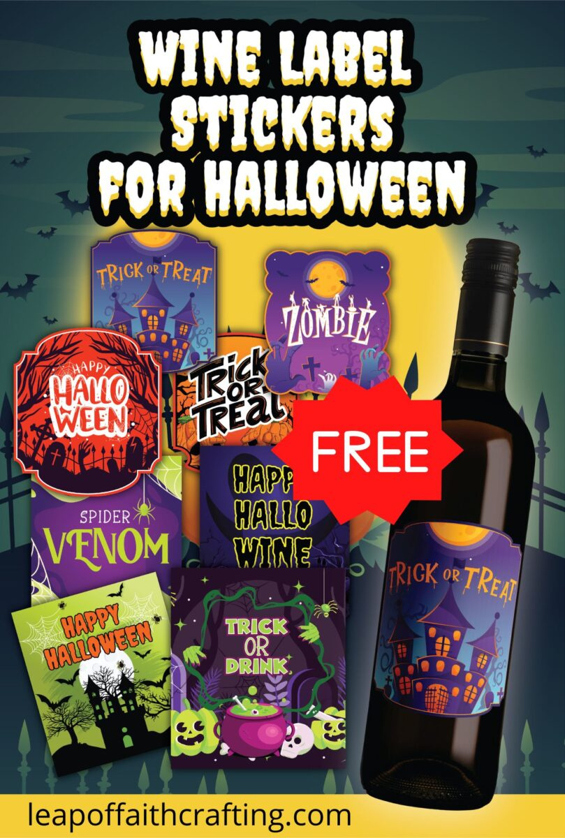 Halloween Wine Bottle Labels (Printable &amp;amp; Free!) - Leap Of Faith with Free Printable Halloween Wine Bottle Labels