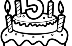 Happy Birthday Card 5 Years Coloring Page | Easy Drawing Guides inside Free Printable Birthday Colouring Pages