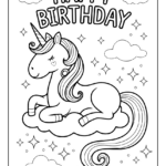 Happy Birthday Coloring Pages [25+ Free Printable Pdf] For Free Printable Coloring Cards For Birthdays