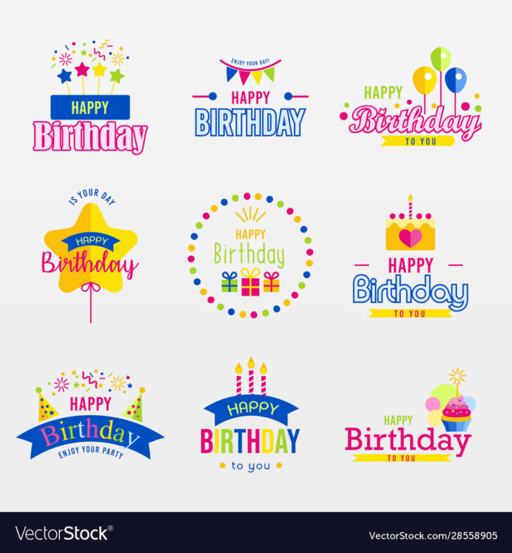 Happy Birthday Labels Printable