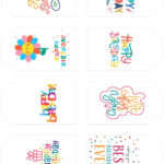 Happy Birthday Tags | Skip To My Lou Intended For Printable Birthday Labels Free