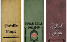 Harry Potter Candy Labels regarding Honeydukes Sugar Quill Label Printable