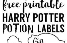 Harry Potter Potion Labels Printable - Paper Trail Design regarding Harry Potter Potion Labels Printable Free