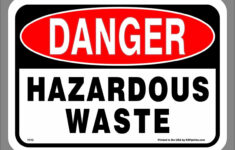 Hazardous Waste Sticker For Labeling Your Container Or Drum for Hazardous Waste Label Printable