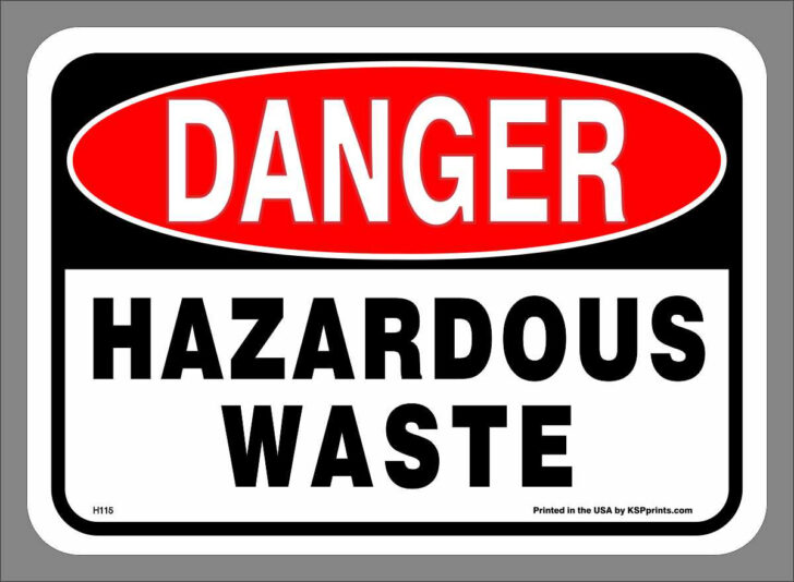 Hazardous Waste Labels Printable