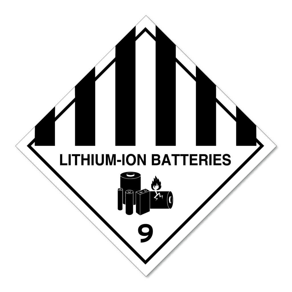 Hazchem Transport Sign - Lithium-Ion Batteries 9 Diamond - The with Class 9 Lithium Battery Label Printable