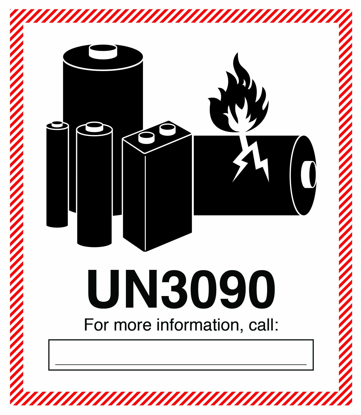 Hazmat Lithium Battery Warning Labels within Lithium Battery Label Printable