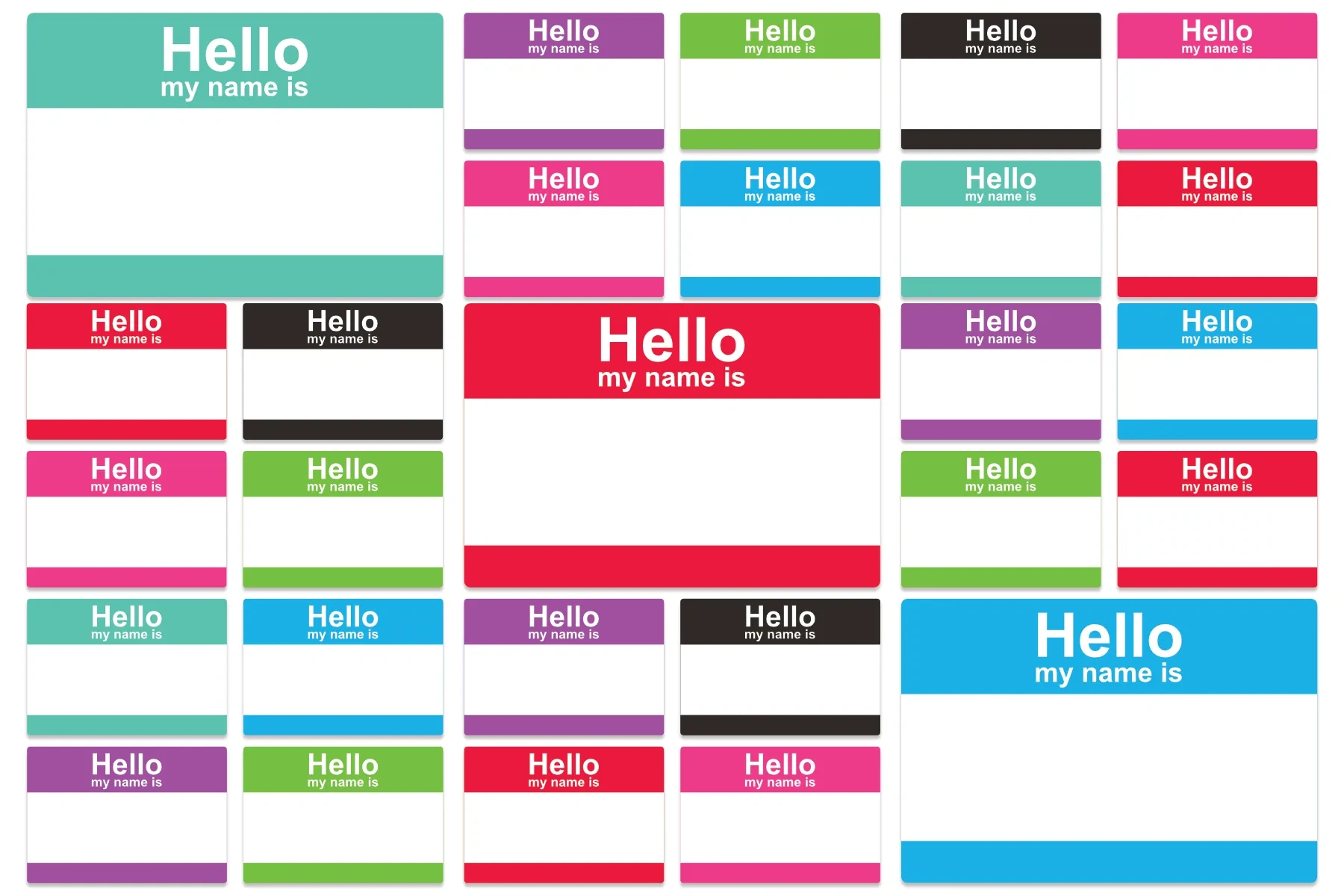 Hello My Name Is - Paperzip pertaining to Hello My Name Is Labels Printable