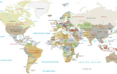 High Resolution World Map - Gis Geography with Labeled Map of The World Printable
