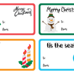 Holiday Gift Tags Printable   Printable Party Favors Pertaining To Printable Christmas Gift Labels Templates