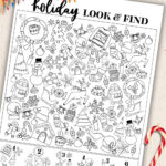 Holiday Look + Find | Find The Hidden Christmas Objects Printable For Free Printable Seek And Find