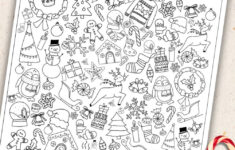 Holiday Look + Find | Find The Hidden Christmas Objects Printable for Free Printable Seek and Find