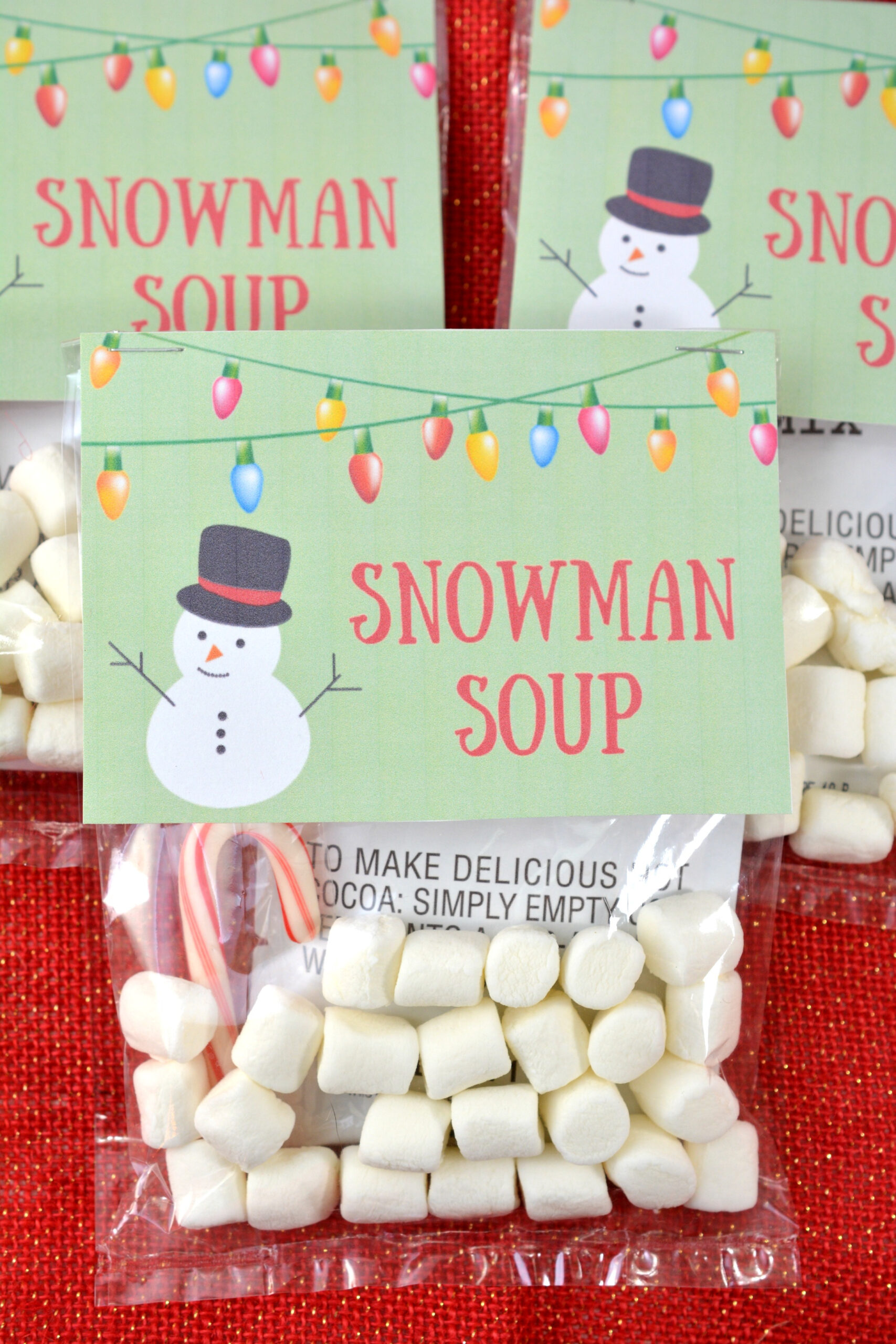 Homemade Holiday Gift Idea: Snowman Soup With Free Printable with Free Printable Snowman Soup Labels