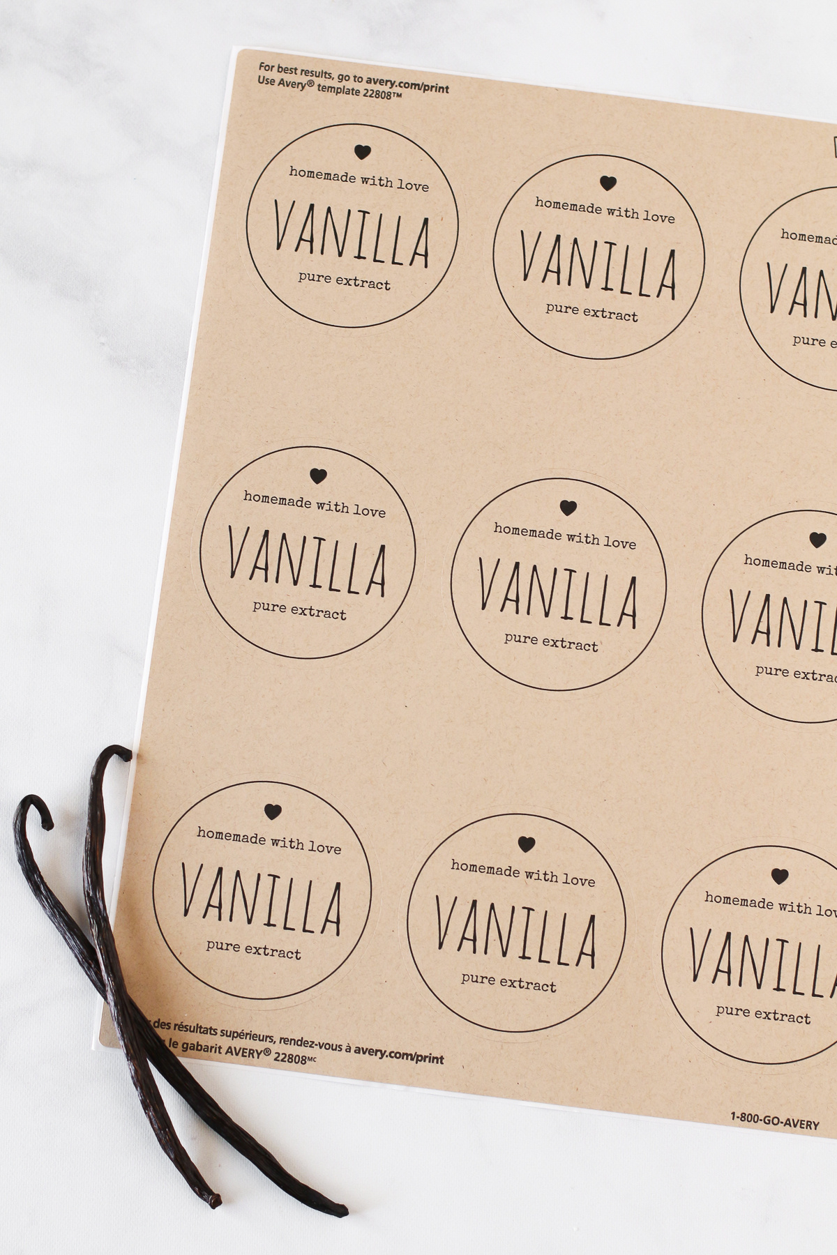 Homemade Vanilla Extract - Sarah Bakes Gluten Free regarding Printable Vanilla Extract Labels