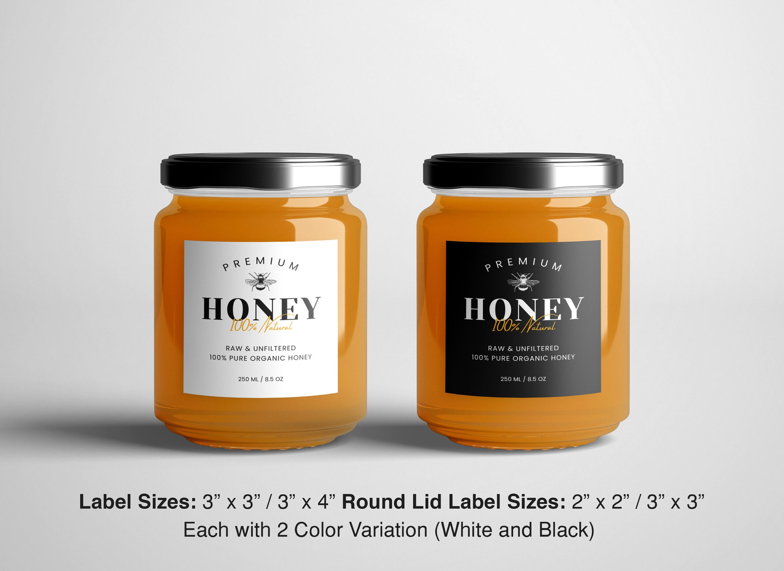 Honey Labels, Printable Honey Jar Labels Template, Diy Packaging throughout Honey Jar Labels Printable