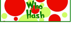 Hosting Grinchmas · Major Gates in Who Hash Free Printable Label