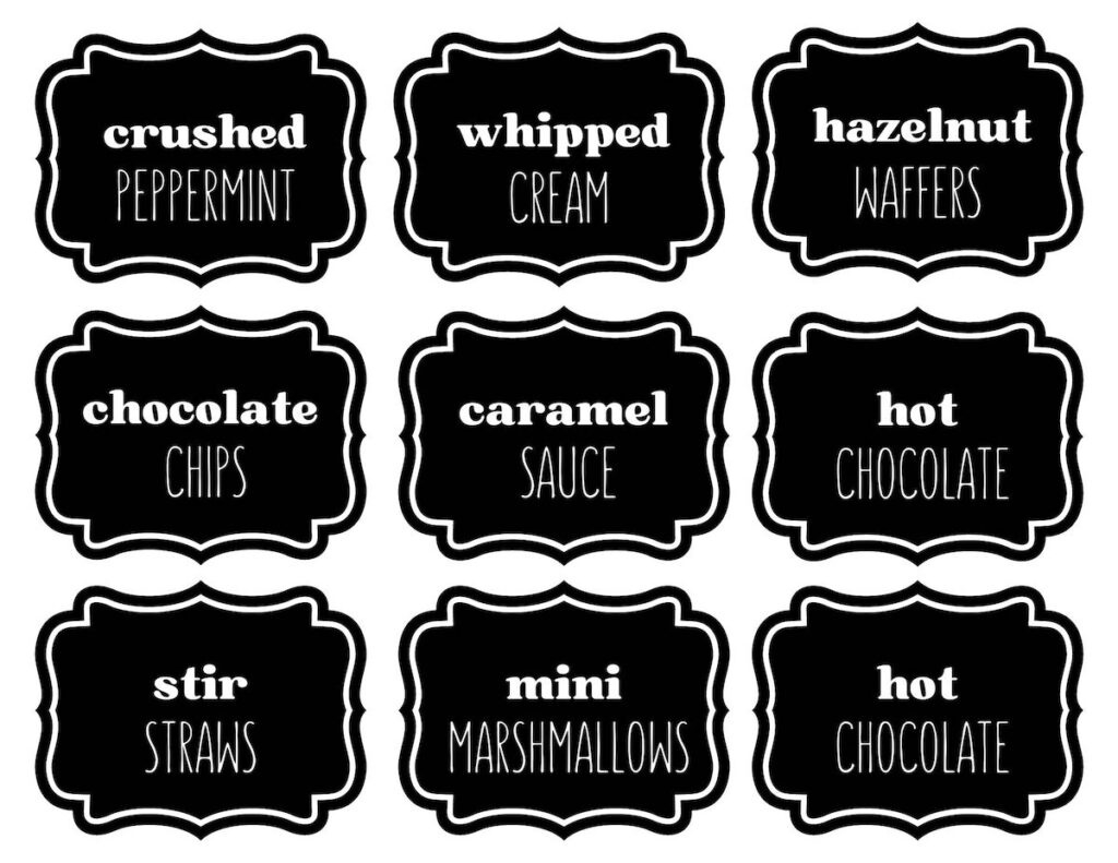 Hot Cocoa Bar Sign Free Printable - Originalmom within Free Printable Hot Cocoa Bar Labels