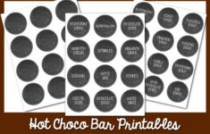 Hot Cocoa Bar With Free Printables! regarding Free Printable Hot Cocoa Bar Labels