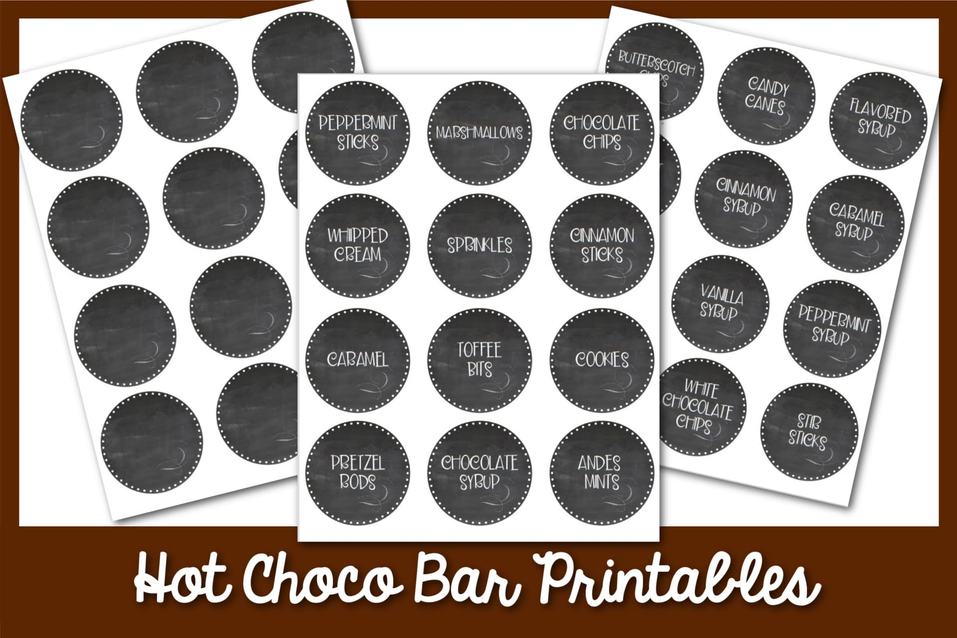 Hot Cocoa Bar With Free Printables! regarding Free Printable Hot Cocoa Bar Labels