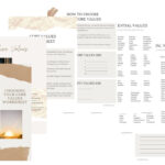How To Choose Your Core Values | Free Printable Workbook To Download For Free Printable Core Values Worksheet