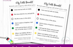 How To Make Faith Bracelets (+ A Salvation Bracelet Printable) intended for Free Printable Salvation Bracelet Cards
