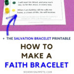 How To Make Faith Bracelets (+ A Salvation Bracelet Printable) Regarding Free Printable Salvation Bracelet Cards