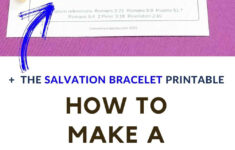 How To Make Faith Bracelets (+ A Salvation Bracelet Printable) regarding Free Printable Salvation Bracelet Cards