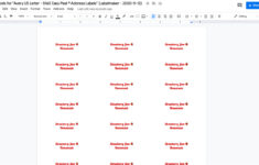 How To Make Labels In Google Docs? with Printable Label Template For Google Docs