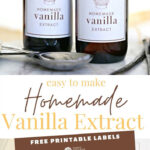 How To Make Vanilla Extract With Regard To Homemade Vanilla Extract Label Printable Free