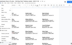 How To Print Labels For A Mailing List In Google Sheets? pertaining to How to Make Printable Address Labels