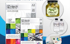 I-Tech Waterproof Printable Vinyl Sticker intended for Waterproof Printable Label