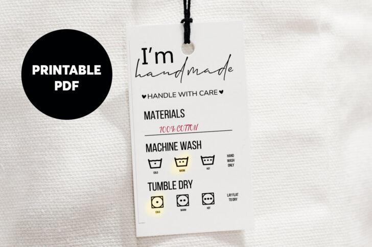 Printable Label Handmade