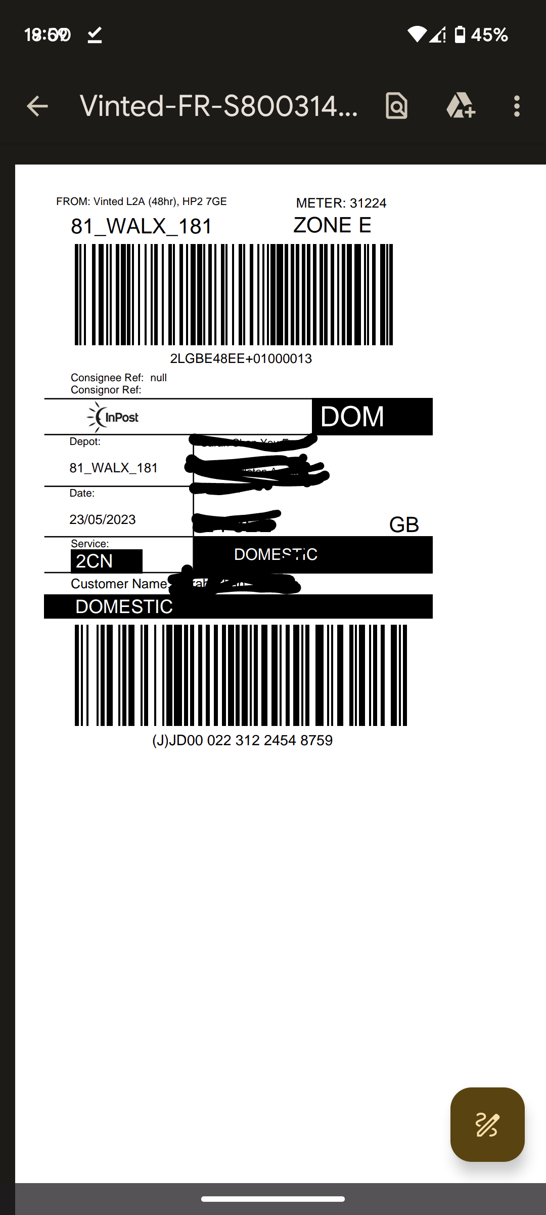 Is This Correct Label For Inpost Home Delivery? : R/Vinted in Inpost Printable Label