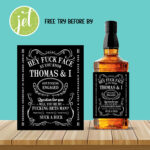 Jack Daniel'S Bottle Label Template Intended For Printable Jack Daniels Label
