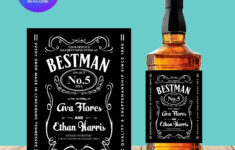 Jack Daniel'S Bottle Label Template with Printable Jack Daniels Label