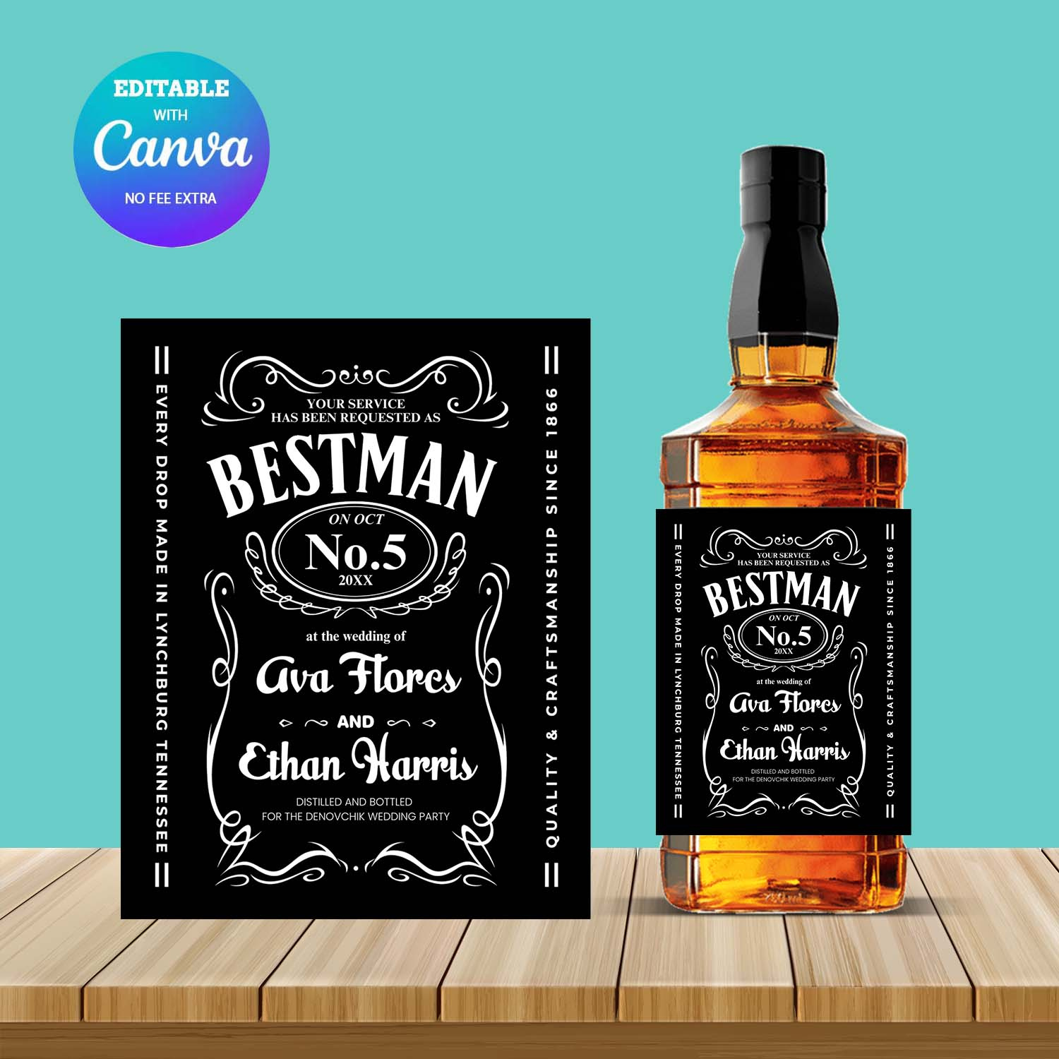 Jack Daniel&amp;#039;S Bottle Label Template with Printable Jack Daniels Label