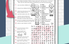 Jesus' Disciples Activity Page – Fun Bible Worksheet For Kids intended for Free Printable 12 Disciples Worksheet