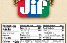 Jif Natural Creamy Peanut Butter Spread Low Sodium 454 G Online At throughout Printable Jif Peanut Butter Label