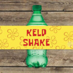 Kelp Shake Under The Sea Luau Drink Bottle Labels Printable Regarding Kelp Soda Labels Printable Free